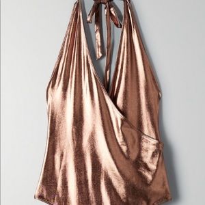 Aritzia Little Moon Copper Luna Body Suit NWT